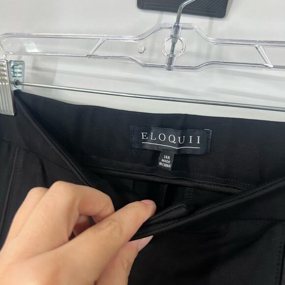 Eloquii 9-to-5 Stretch Work Pants in Black NWT - Picture 4 of 10